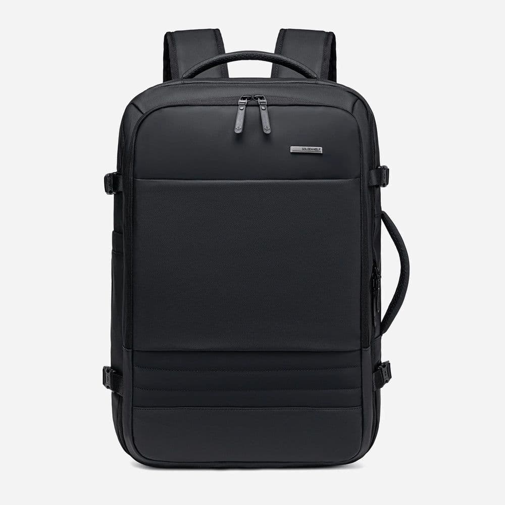 Golden Wolf GB00709 Casual 15.6-Inch Waterproof Laptop Bag - High Quality, Multi-Pocket - Black