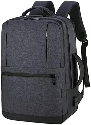 Meinaili Waterproof 1908 Laptop Backpack with USB Outport (15.6in, Black)